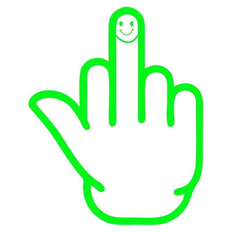 Happy Mittelfinger