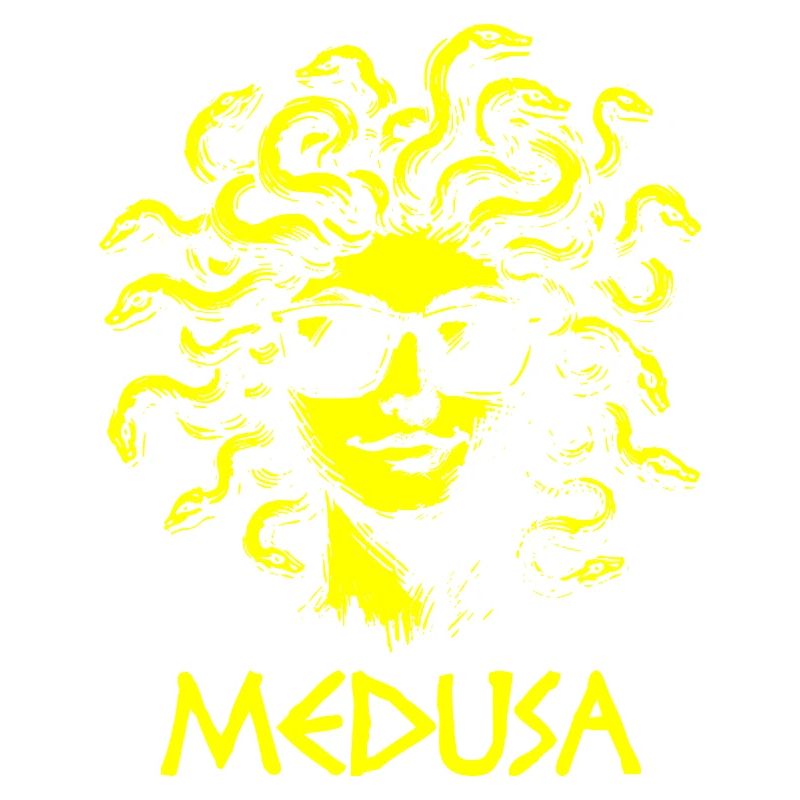 Medusa mit Sonnenbrille