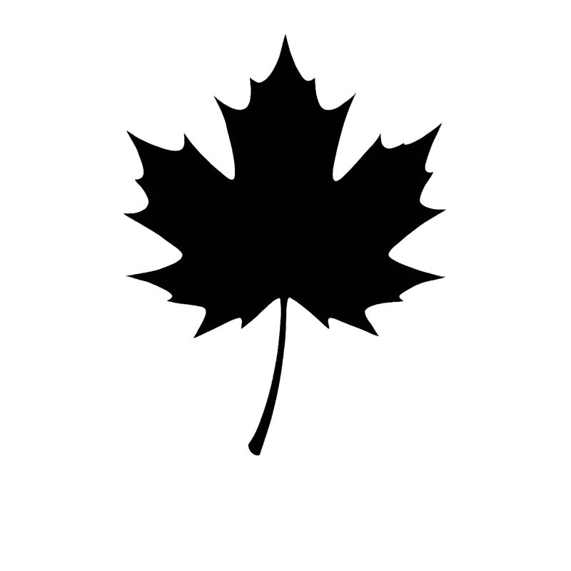 Maple Leaf Silhouette – Natural Minimalism