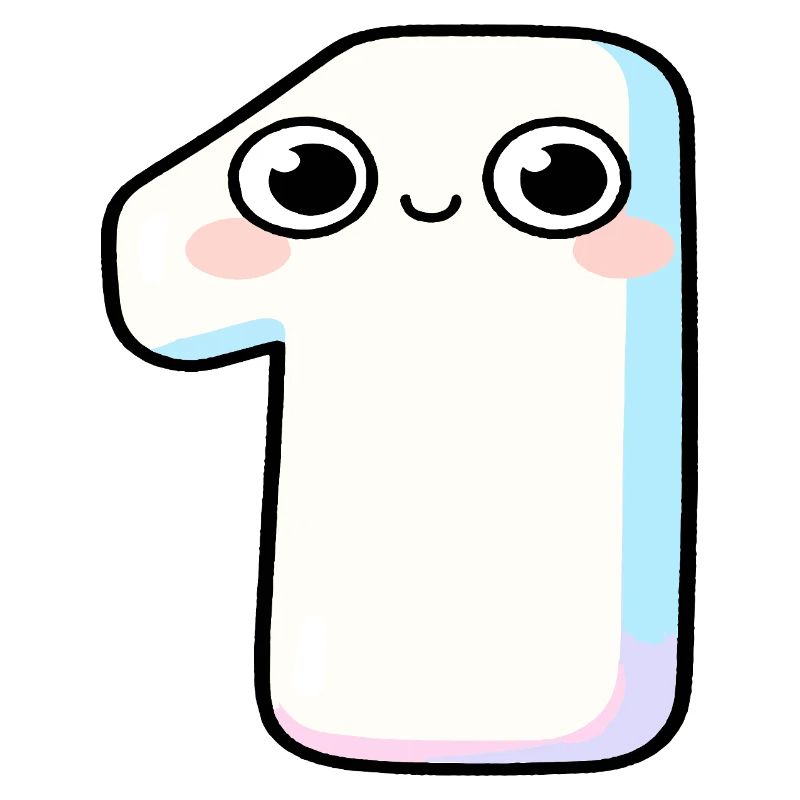Nummer Eins Kawaii-Pastel