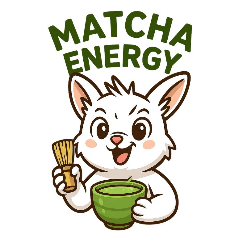 Matcha Energie Häschen Illustration