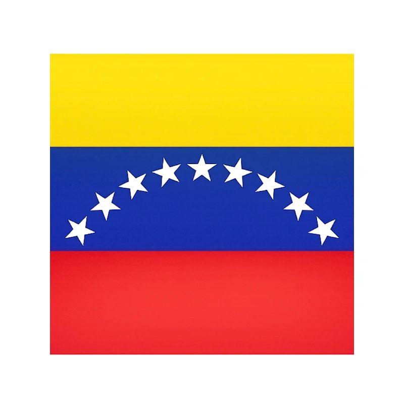 Venezuela-Flaggenbogen-Sterne