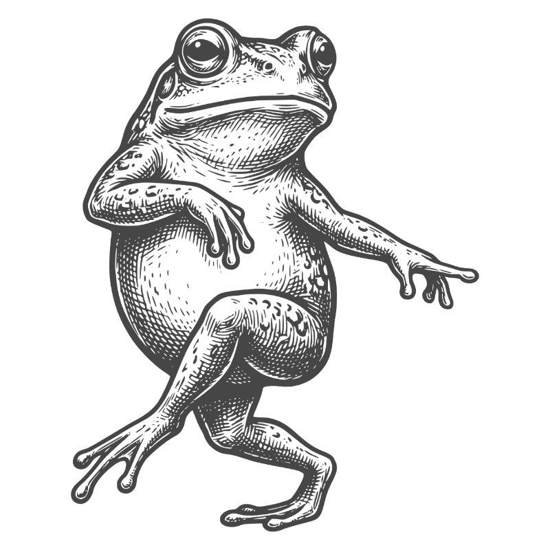 Verrückter Frosch