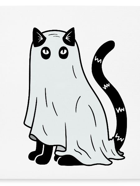 Halloween Katze Gespenst