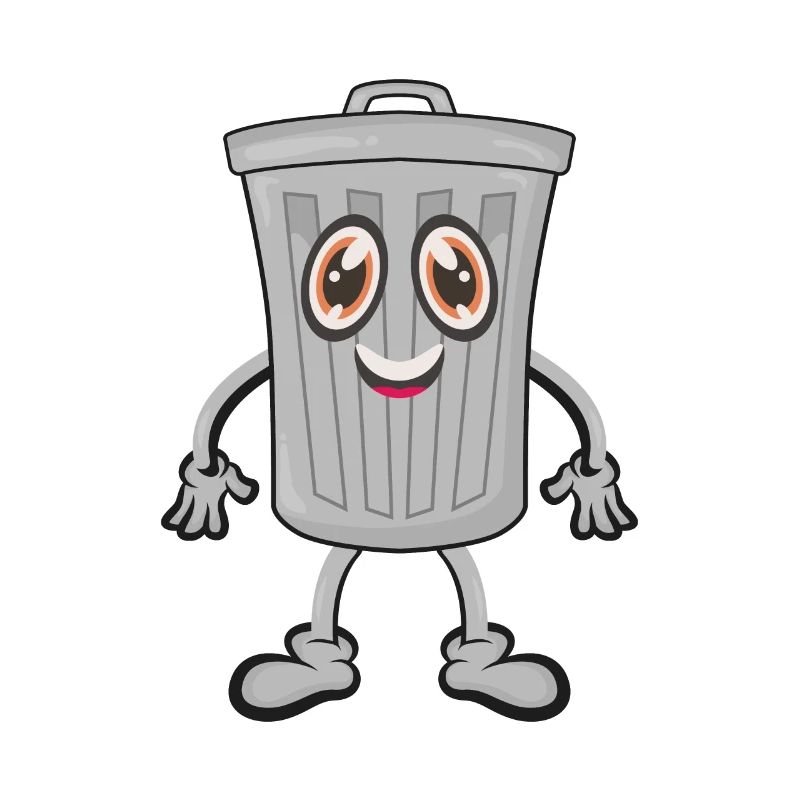 Garbage trash can