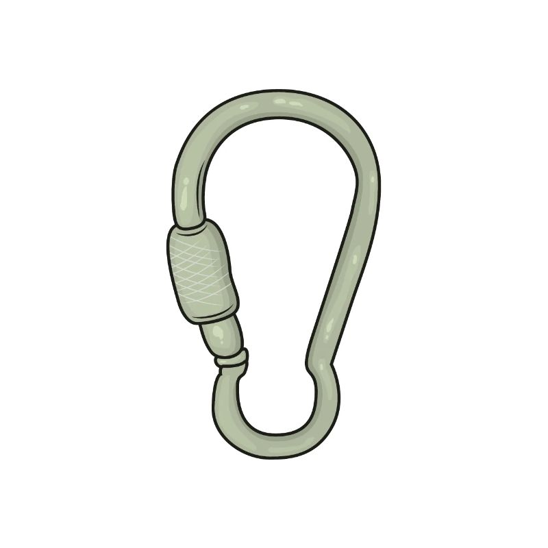 Snap hook climbing climber