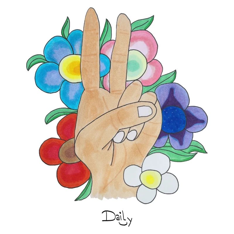 FloweryPeaceSign DailySmile