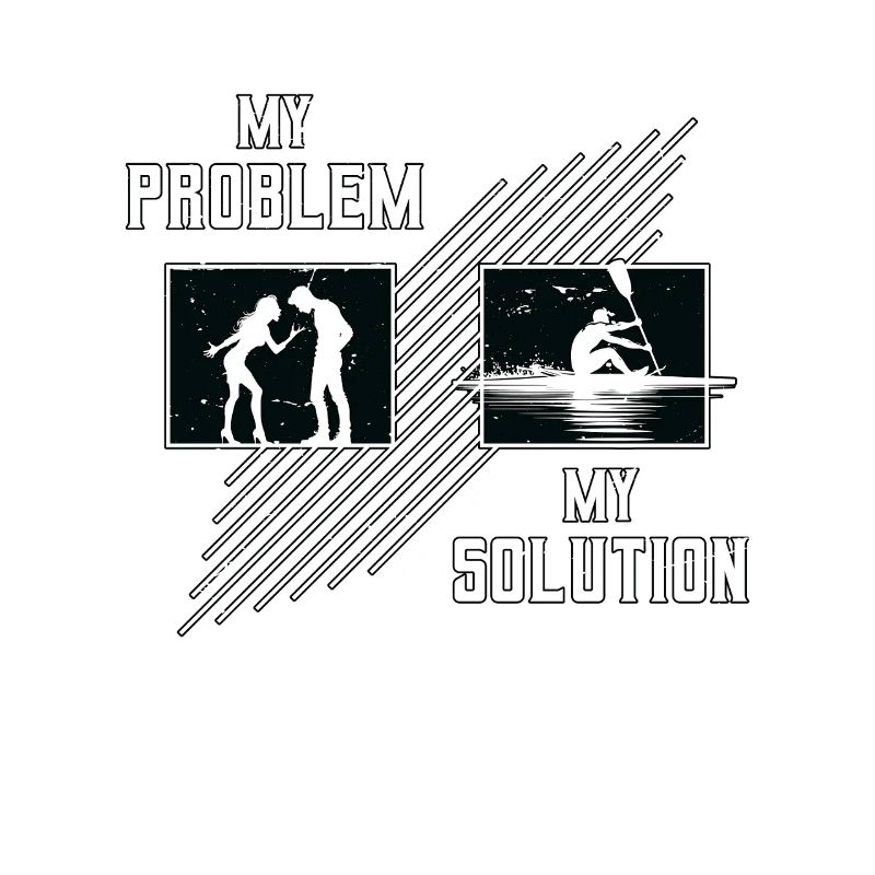 Water Rowing My Problem My Solution Pictogram Dad