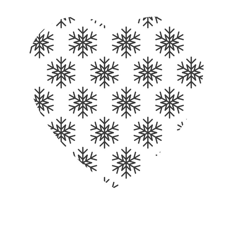 Herz Schneeflocken