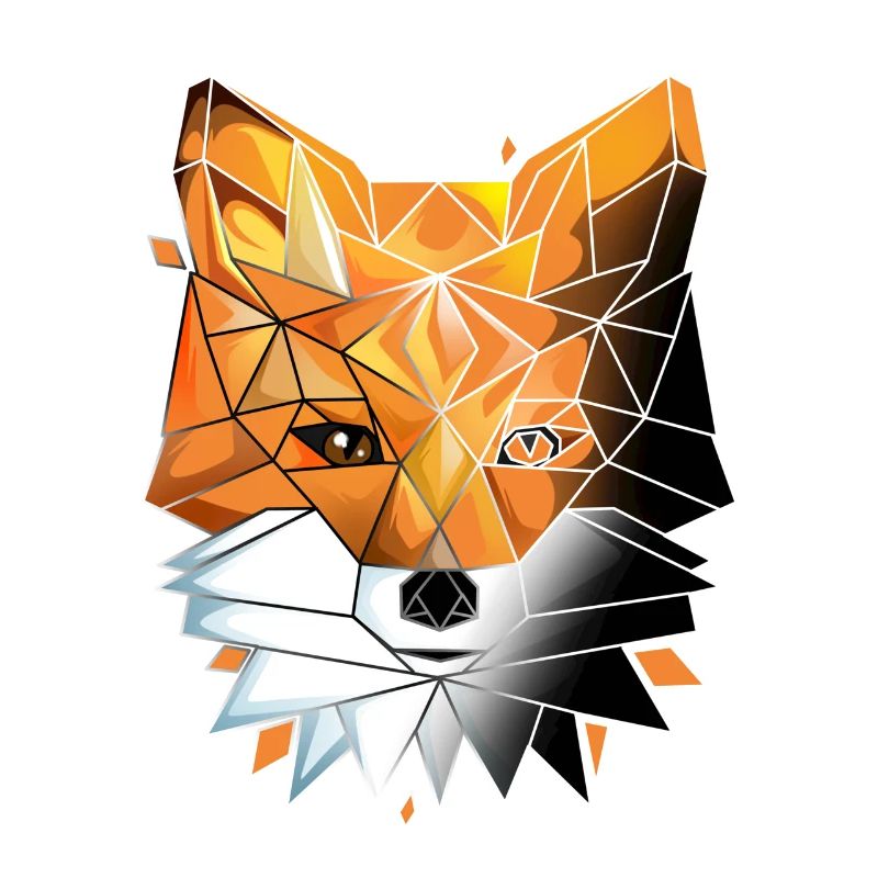 Geometric Fox Lover Math Geometry