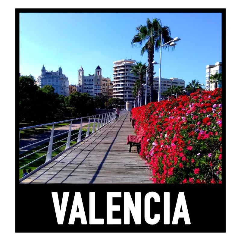 Blumenbrücke in Valencia