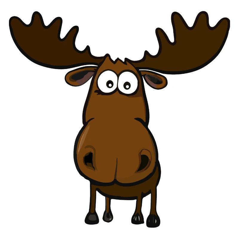 Lustiger depperter Elch