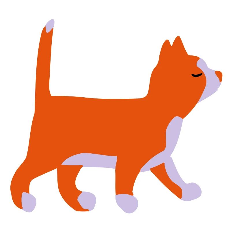 Kleine Katze geht