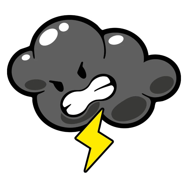 Smiley Kawaii Lightning