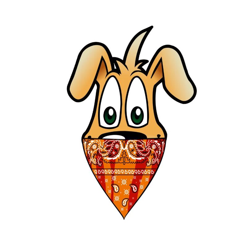 Dog with Bandana