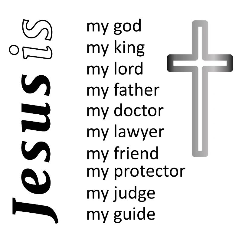 Minimalistische Kreuz-Silhouette