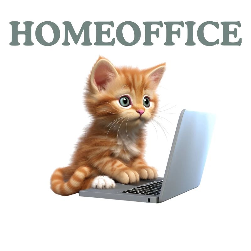 Katze Homeoffice Arbeit