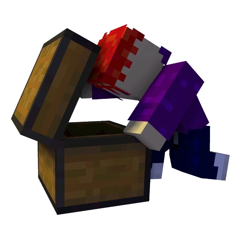 Voxel Schatztruhe Fundstück