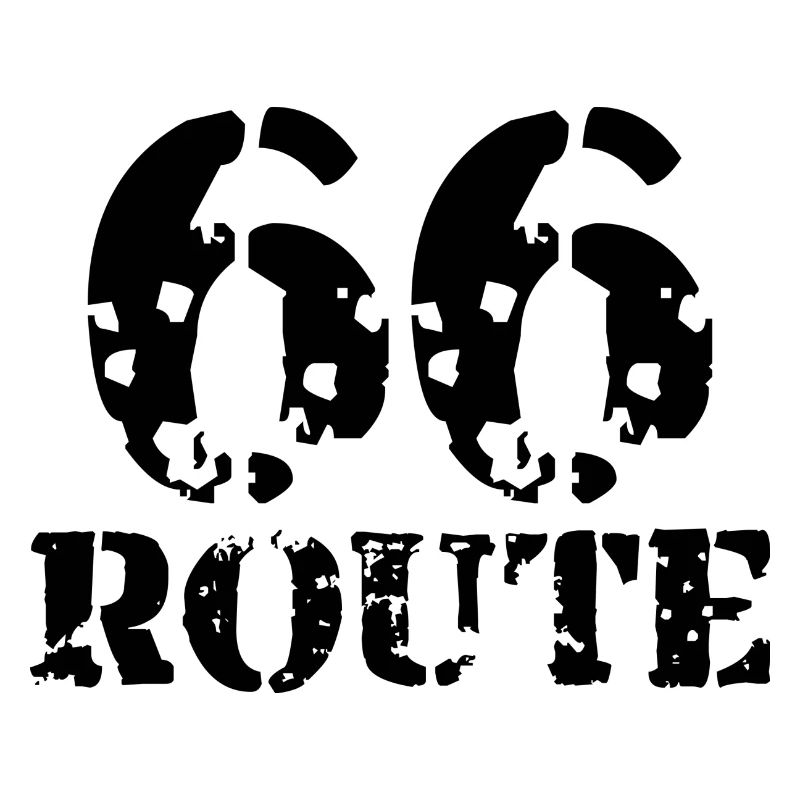 Route 66 schwarz