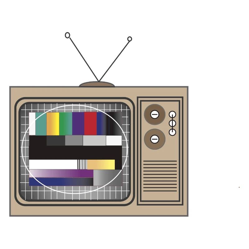 Retro TV Testbild Muster
