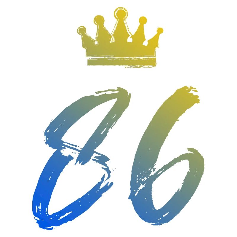 86 Zahl Krone