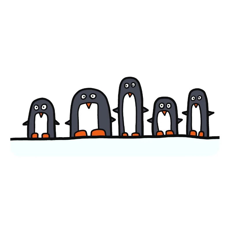 5 Pinguine