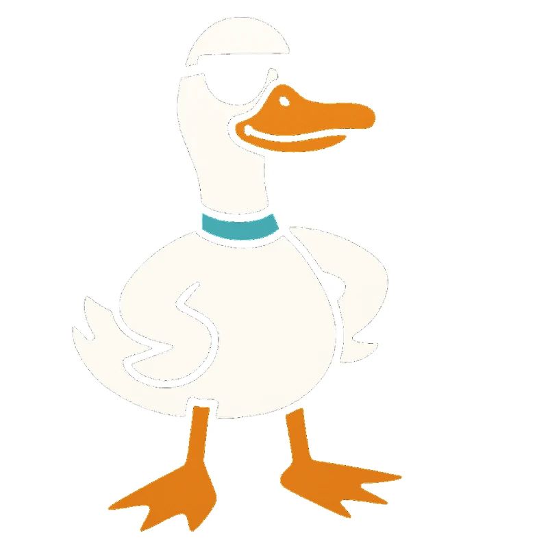 Coole Ente mit Sonnenbrille