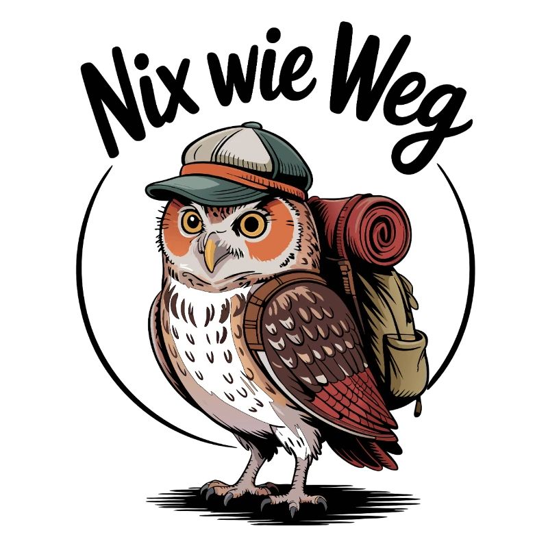 Waldabenteuer Eule mit Rucksack