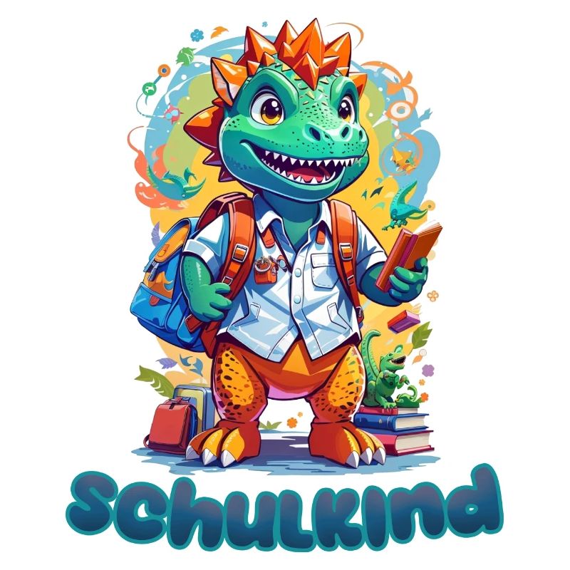 Schulkind - Einschulung - Dino