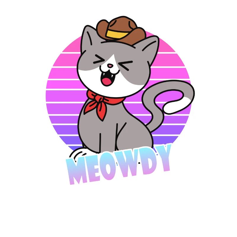 Meowdy Cowboy Katze