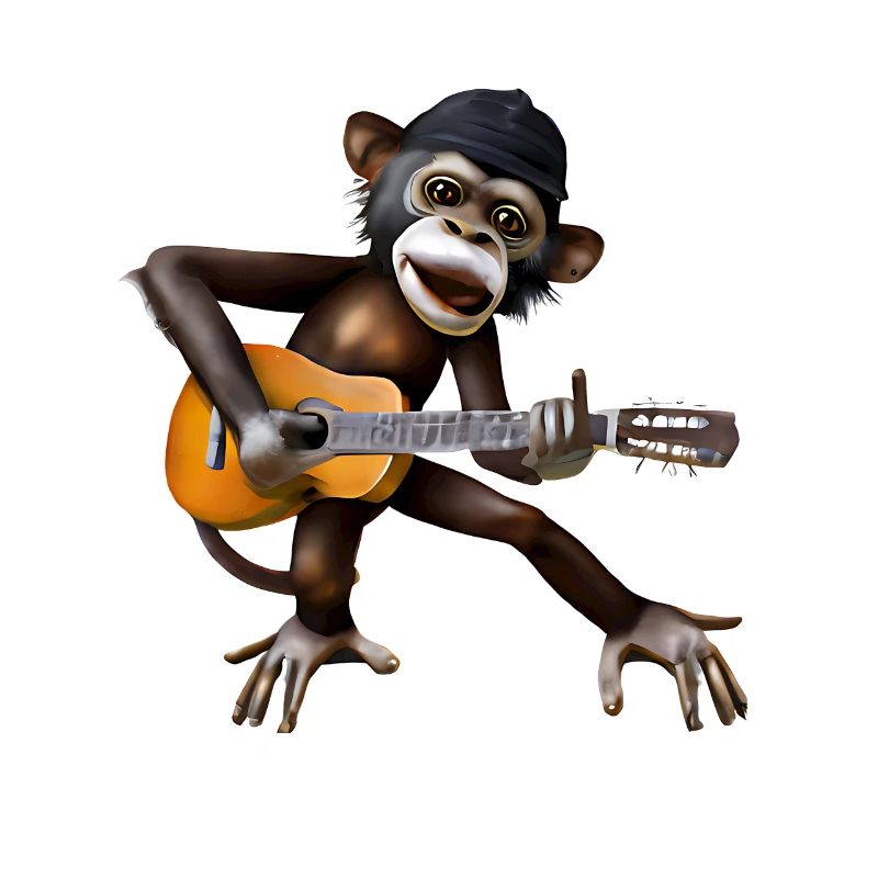 Gitarren-Affe