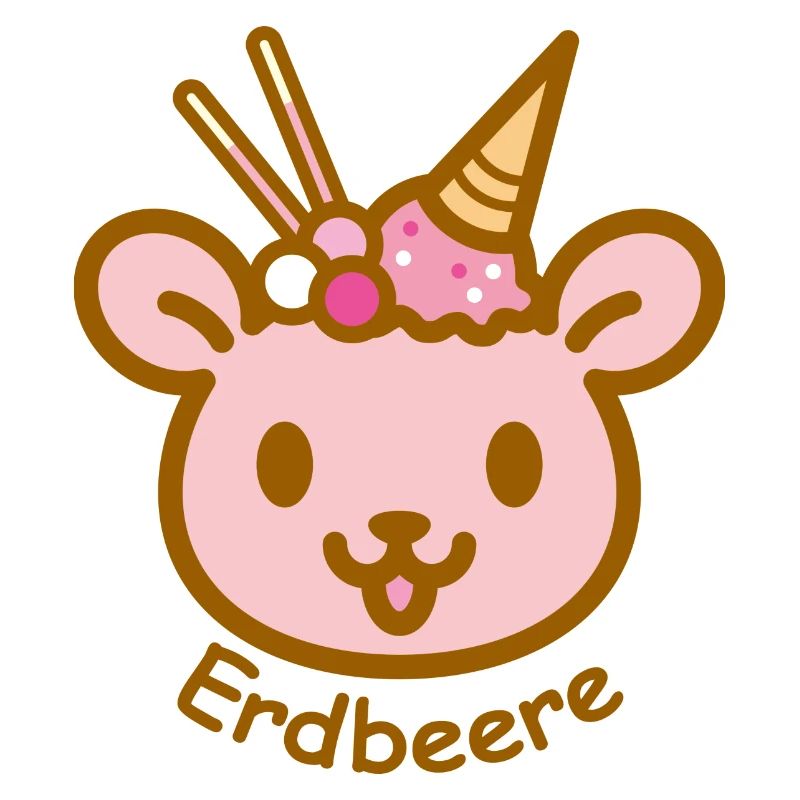 Eisbär Erdbeere