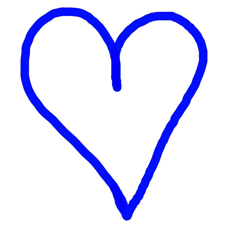 Herz blau Geschenkidee