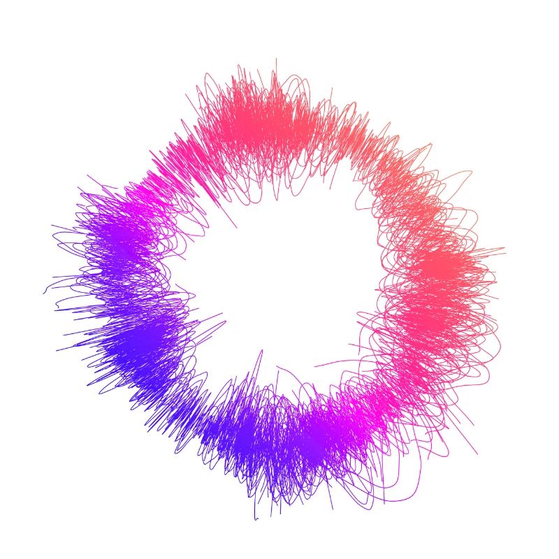 Bunte Licht-Wolle