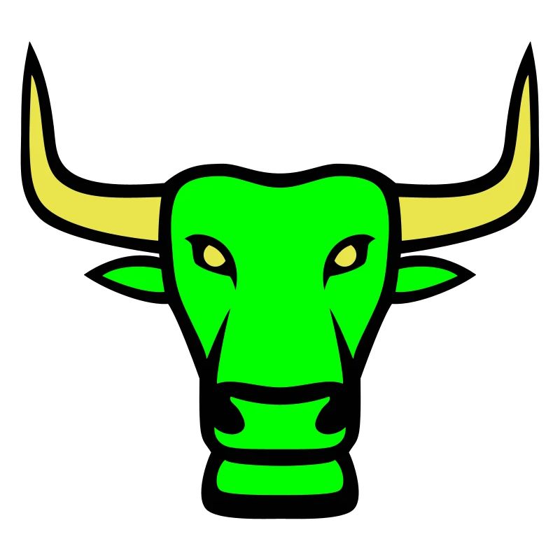 Stier Maskottchen Logo