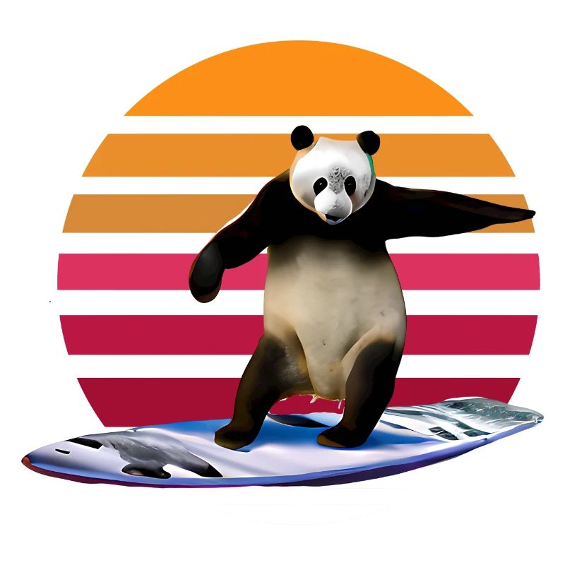 Panda Surfer