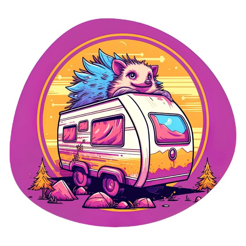 Igel auf Wohnwagencamping
