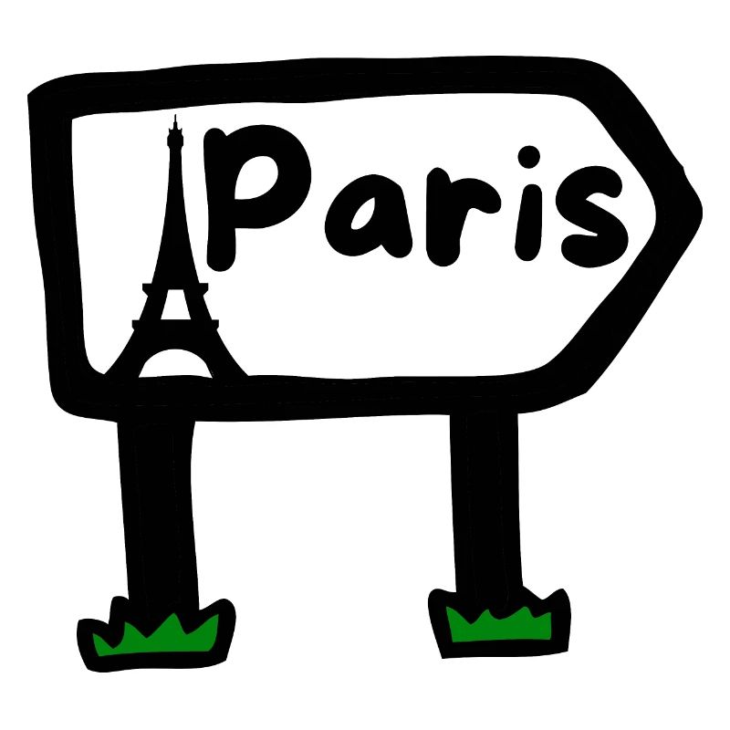 Zeichen Stadt Paris