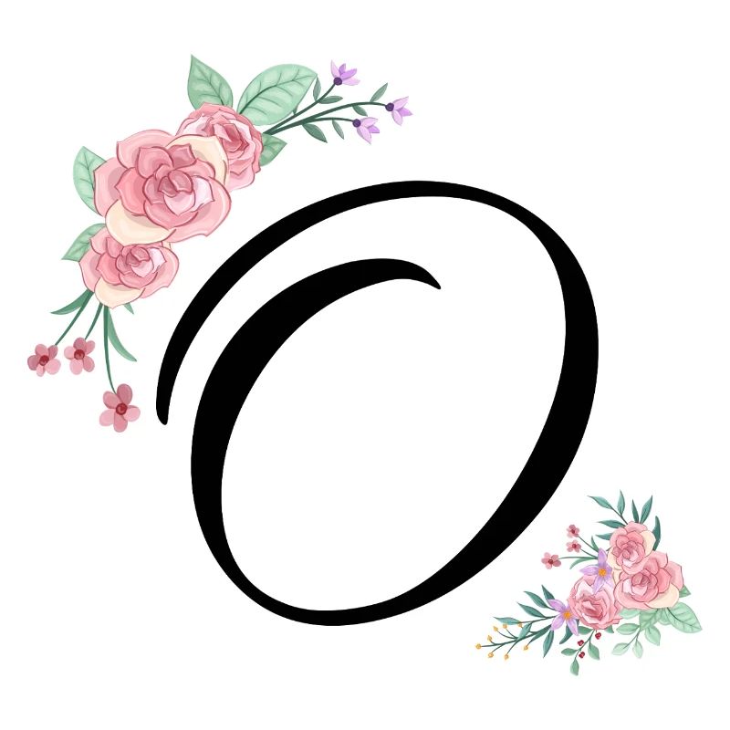 Buchstabe o Blumen
