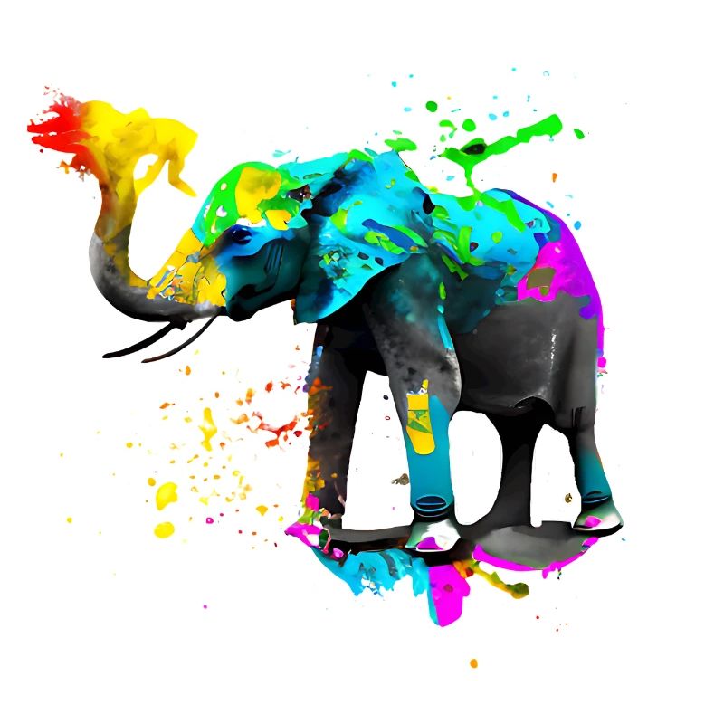 Safari Kunst Elefant