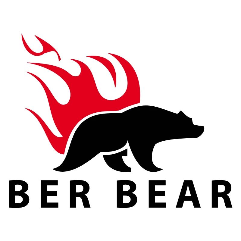 FlammenBär Schwarz-Rot