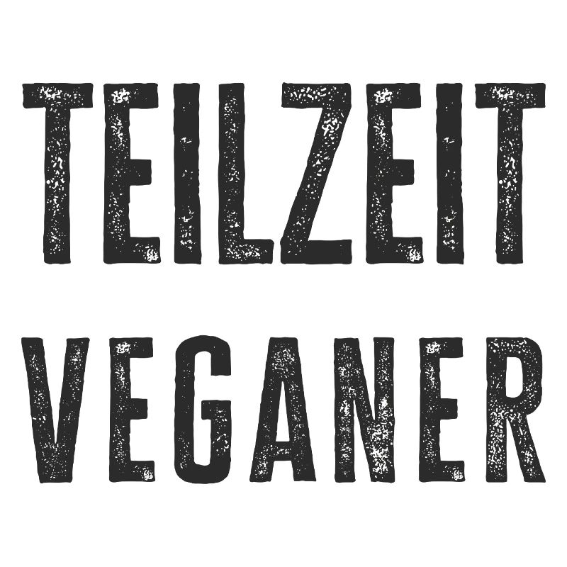 Teilzeit Veganer Stempel-Design