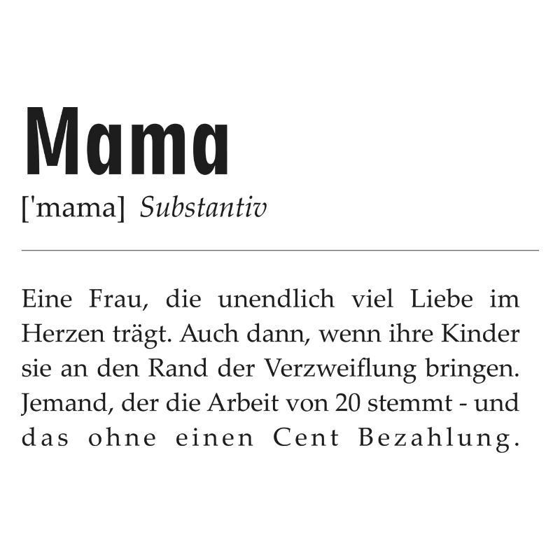 Spruchdesign - Mama