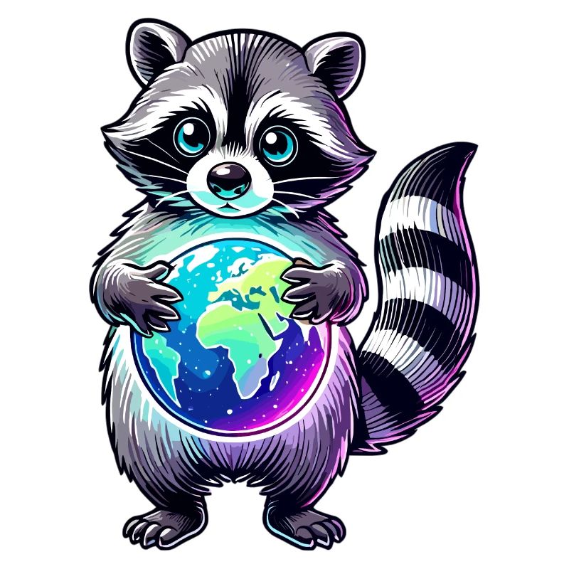 süßer Waschbär