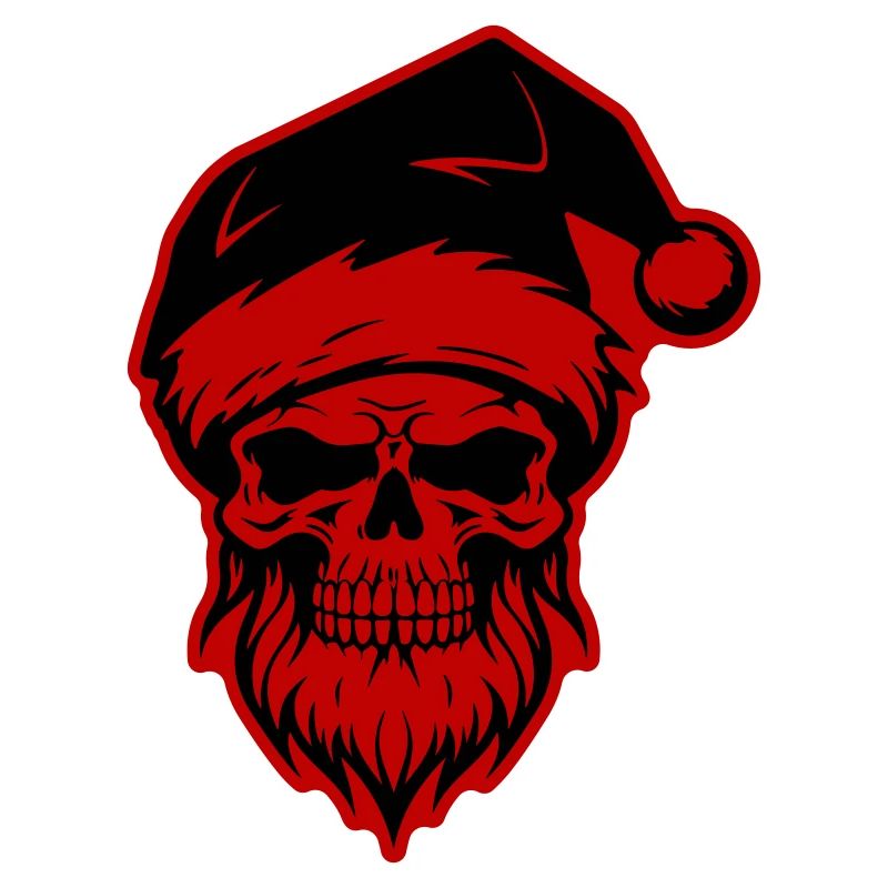 Weihnachtsmann Totenkopf