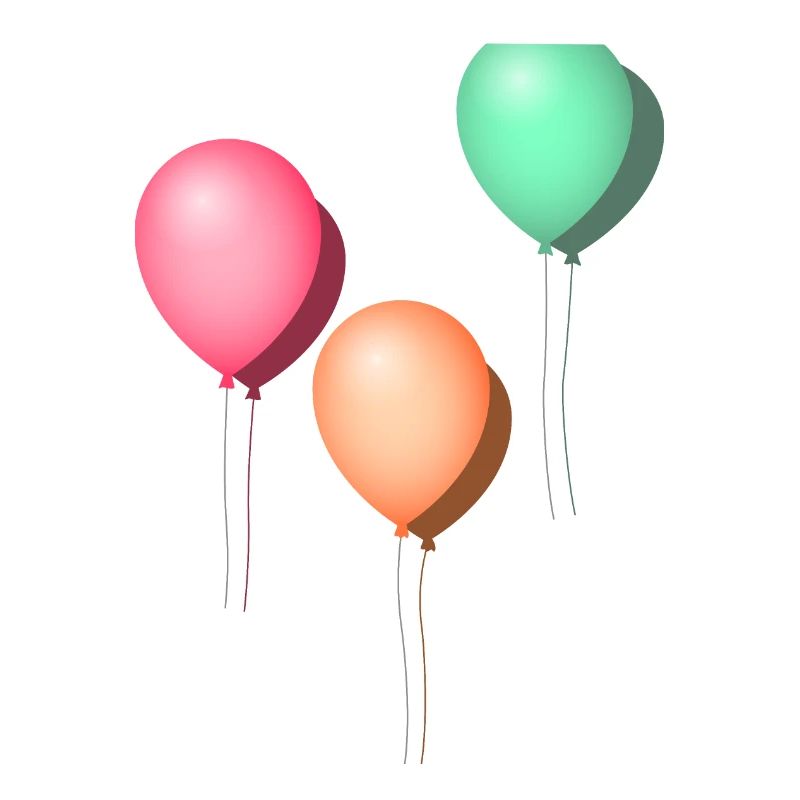 Luftballons Pastell