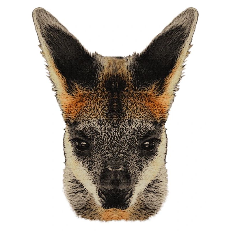 australische tierdesigns, wallaby