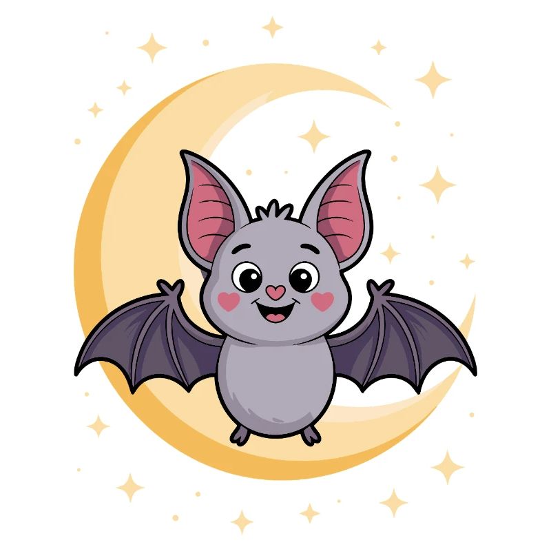 Nachtaktiver Fledermaus-Katzen-Design