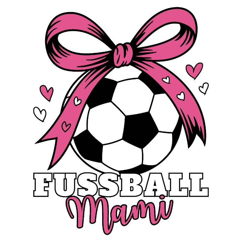 Fußball Mami Pink Schleife