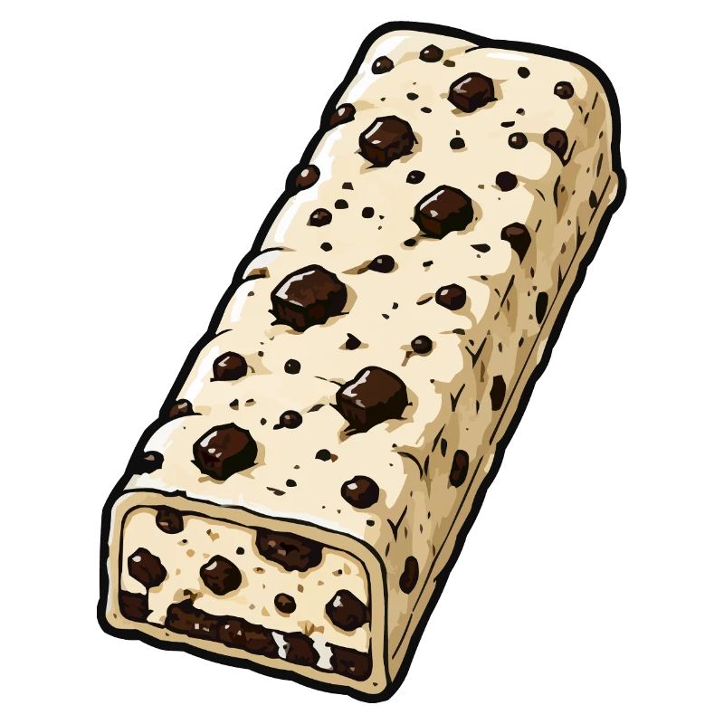 Chocolate Bar with Chocolate Chip Pattern